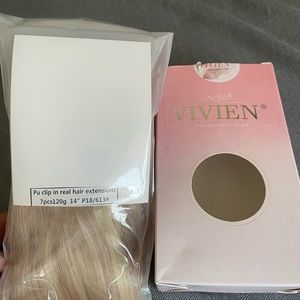 100% real human hair clip ins